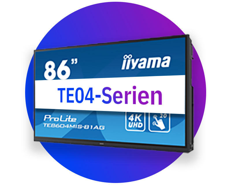 Iiyama interaktiva pekskärmar för undervisning (TE04-serien)