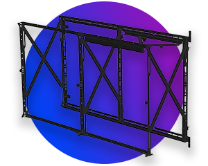 Philips PLW1002/00 2x2 LED-utdragbart väggfäste för video