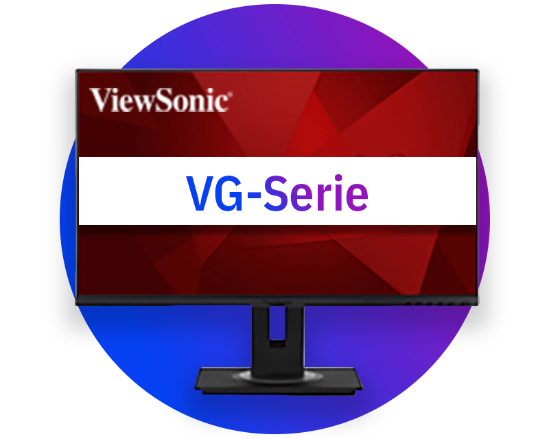 ViewSonic Ergonomiska bildskärmar (VG-serien)