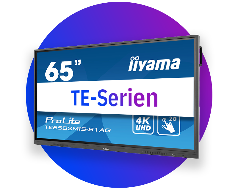 Iiyama interaktiva pekskärmar (TE-serien)