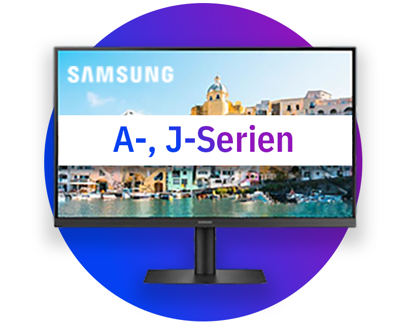 Samsung UHD- och WQHD-skärmar (A-, J-serien)