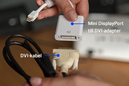 Mini DisplayPort till DVI-adapter Mini DisplayPort till DVI-adapter