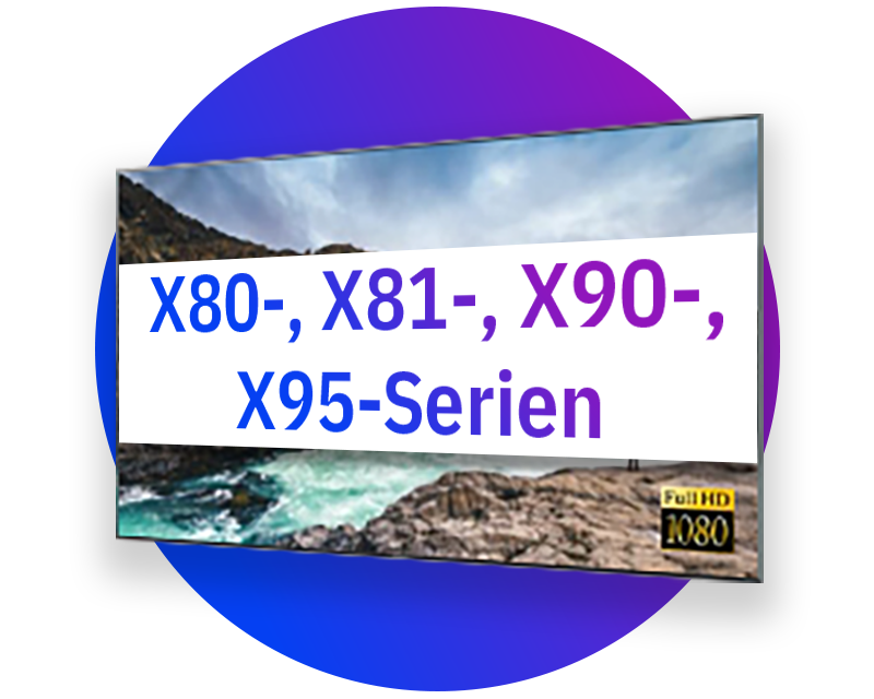 Sony-skärmar med TV-tuner (X80, X81, X90, X95-serien)