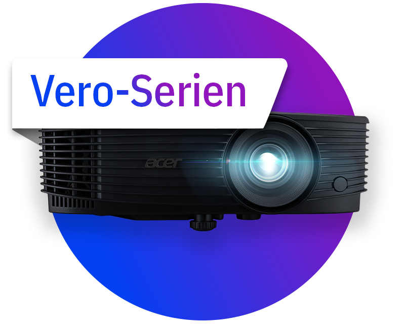 Acer energieffektiva projektorer med låg miljöpåverkan (Vero-serien)