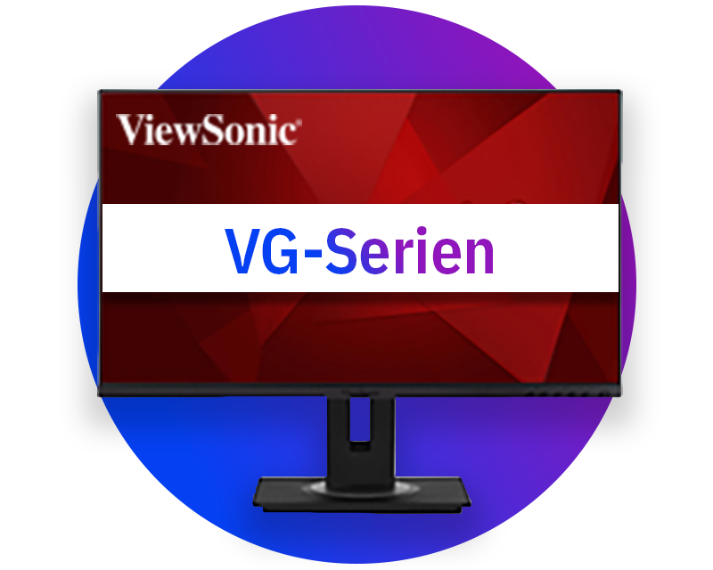 ViewSonic Ergonomiska bildskärmar (VG-serien)